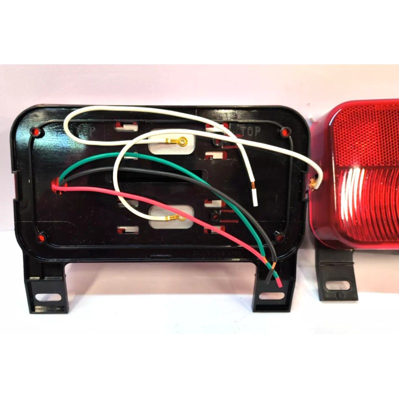 Bargman 30-92-109 Tail Light W/Backup, License Bracket & Black Base