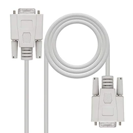 Monkey Ladder Null Modem RS232 Serial Communication Cable DB9/H-DB9/H Female Beige 1.8m