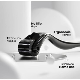 Beard Hair Growth Derma Roller Titanium Derma Roller Hair Facial Skin Beard Skincare Case Hair Care Gentle Gift Storage