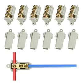 12Pcs 6 AWG Gauge T-Type Wire Connector Nut Kit, 80A Quick Wiring Connection Terminal, Splicing Quick Connector for Soft and Hard Wire Universal