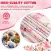 Wadukud 12PCS 56x46cm Polyester Fabric Bundles, Floral Pre-Cut Quilting Cotton