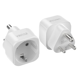 VINTAR VINTAR 1PC Deutschland nach Indien Reiseadapter, Indien Outlet Adapter, EU nach Indien Reiseadapter f1r Indien, Sri Lanka, Nepal, Kongo Reiseadapter Typ D