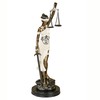Touch of Class Themis Blind Justice Tabletop Statue Ivory Gold