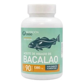Capsulas De Aceite De Higado De Bacalao 90cap Nutricion 2000                                                                                          