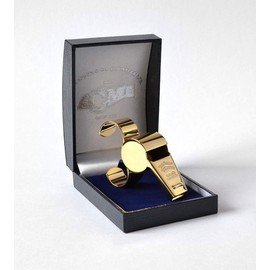 ACME Thunderer Whistle with Finger Grip Large 477/58.5 Gold Plated