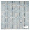 Tenedos Blue Recycled Glass Mosaic Tile Square 7/8 Inch Pattern