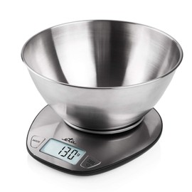 Küchenwaage Digital Dori aus Edelstahl - LCD Display, Programm zum Messen von Milch und Wasser, Kapazität 5kg