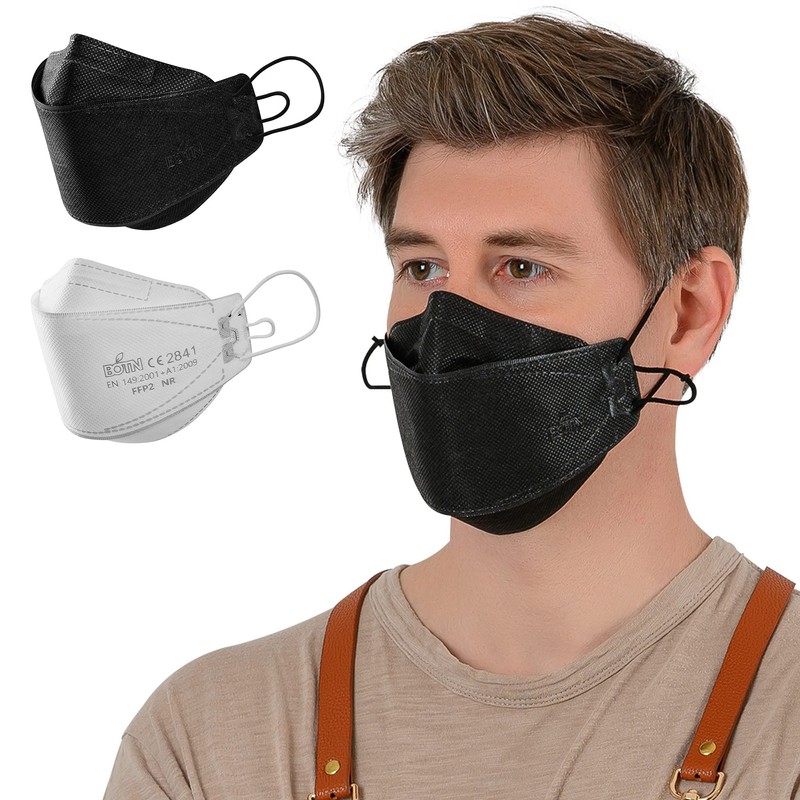 [BOTN] 10pcs Black Small Size KF94 Protective Safety Face Mask