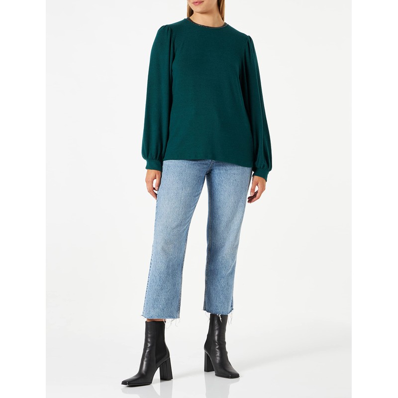 Naf Naf Women's Olly T-Shirt, dunkelgrün
