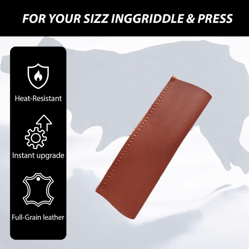 2PCS Leather Handle Covers Compatible with Made in Cookware, Custom