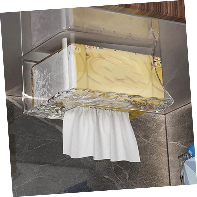 BUGUUYO Bathroom Wipes Storage Box 2pcs Wall Mount Tissue Holder