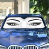Women Eyelash Eyes Makeup Windshield Sun Shade for Car Auto