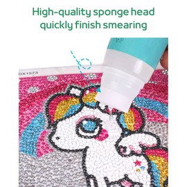 120ml Art Glue for Diamond Painting Kits - Fast-Drying, Anti-Shedding Formula with Permanent Hold & Shine - Diamond Painting Sealer Included!