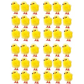 BESPORTBLE 60pcs Simulated Chicken Easter, Mini Easter Chicks Party Supplies, Chicken Stuffed Animal Desktop Decor