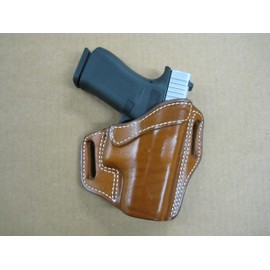 Azula OWB Leather 2 Slot Molded Pancake Belt Holster for CZ 75 Compact Pistol Black RH