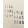 24-Piece Press On Nails, Lots of Patterns, Shapes and Colours,