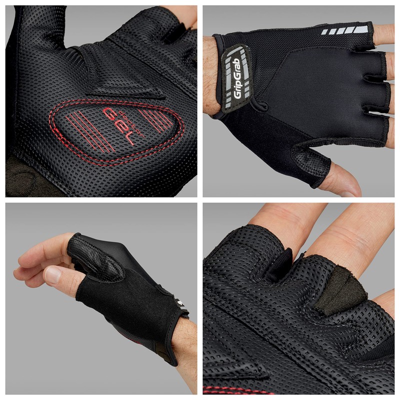 GripGrab ProGel 4mm DoctorGel Padded Short Finger Summer Cycling Gloves