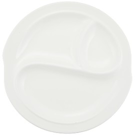 Nishida 110159 Lunch Plate, Peach Shaped 3 Divider Plate