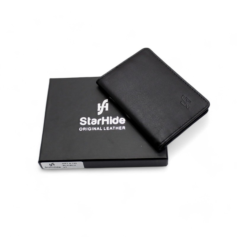 STARHIDE Ultra Slim Leather Cardholder for Men Women, RFID Blocking