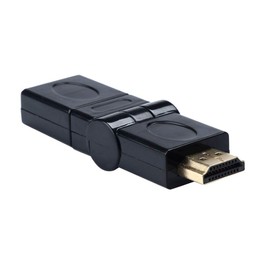 Audio Fan HDMI Adapter 19 Pin Male to Female Curved Twisted Connector 1080p