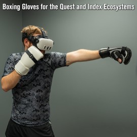 DeadEyeVR Ultimate Boxing Gloves - Updated Version and Improved Model VR Boxing Mitts Controller Accessory for Thrill of The Fight FitXR BoxVR - Rift S, Oculus Quest 2, Index