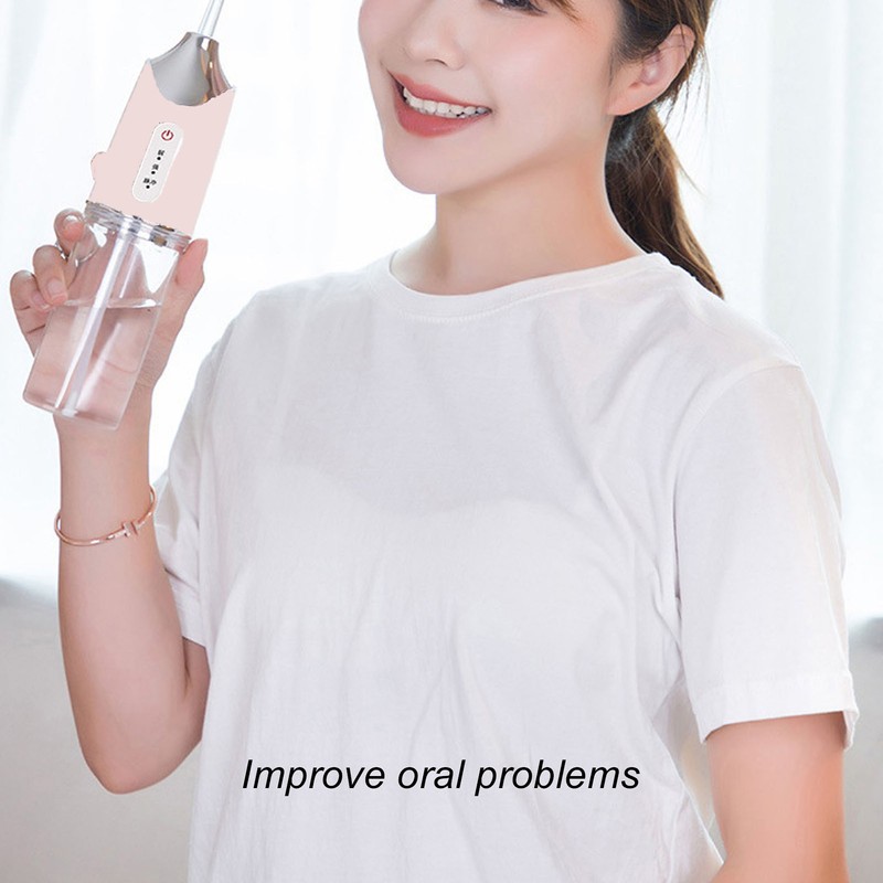 Electric Oral Irrigator 3 Modes 4 Nozzles 360 Degree Rotating