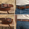 Western Bull Genuine Leather Belt for Men, 1–1.2'' with Classic