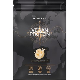 GYMTRAIL GYMTRAIL? Veganes Eiwei?pulver aus Erbsenprotein 500g | Pflanzliches Protein-Pulver mit essenziellen Aminos?uren | Ohne Soja und S1?ungsmittel mit Birkenzucker Banane