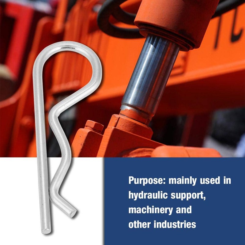 Cotter Pin Zinc B-Shaped Tractor Pin Clip Fastener Hitch Hairpin