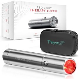 Thryve - Antorcha de terapia de luz infrarroja y roja para cuerpo, cara, ojos, cabello y rodilla para apoyo de bienestar | Varita infrarroja portátil para relajación, comodidad muscular y piel de