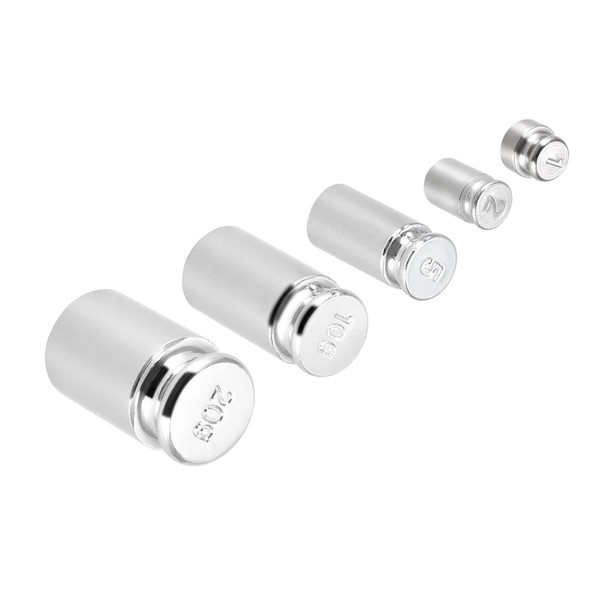 Kozelo Scale Calibration Weight Set 1g 2g 5g 10g 20g x M1 Precision Chrome Plated Steel Gram Weight for Digital Jewelry Scales Science Laboratory Balance