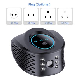 Ultrasonic Rodent Deterrent 4 in 1 25KHz-65KHz 10dB Noise Indoor Outdoor Mouse Deterrent