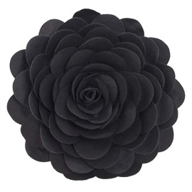 Fennco Styles Eva's Flower Garden Decorative Throw Pillow With Insert - 13 inch Round