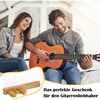 JIZZU Guitar Wall Mount, USB Powered LED Luminous Wooden Guitar