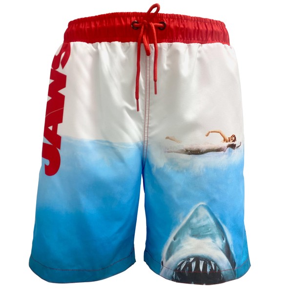 COCO BRANDS Jaws Mens Swim Trunks with Mesh Lining, Elastic