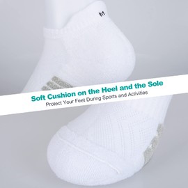 Lapulas Ankle Socks Thick Cushioned Trainer Mens Sports Cotton Running Women Low Cut Breathable Athletic Sock (6 Pairs)