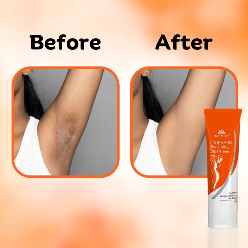 INTIMIFY Underarm Whitening Cream for Women, Armpit Whitening Cream Natural