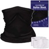 Cleanbreath Reusable Neck Gaiter with Filter Insert, Fashionable Cooling Face