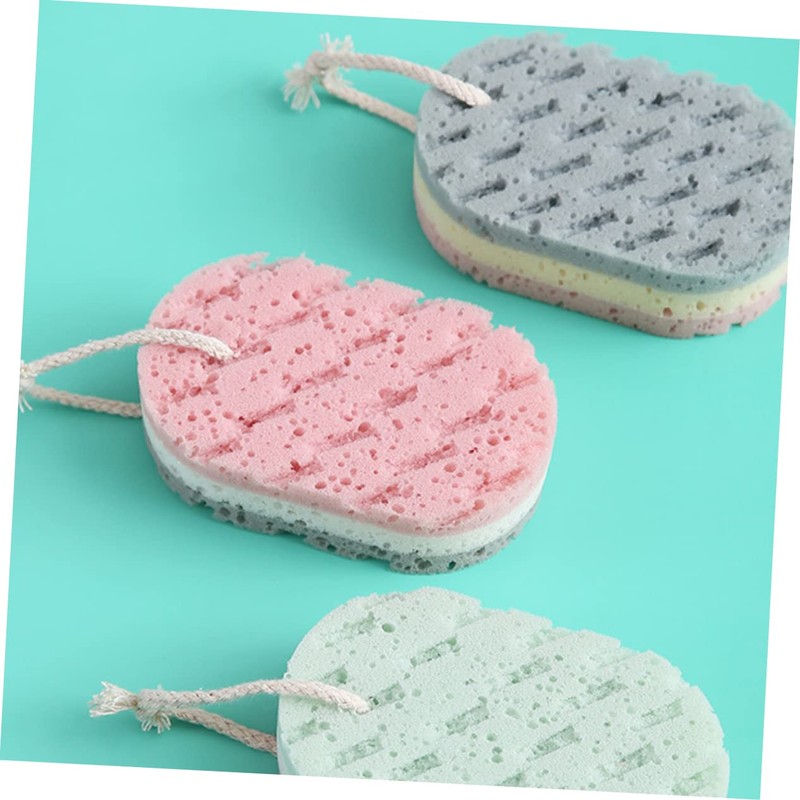 OHPHCALL Rich Bath Sponge Sponge Head Scrubber Body Scrubbing Tool