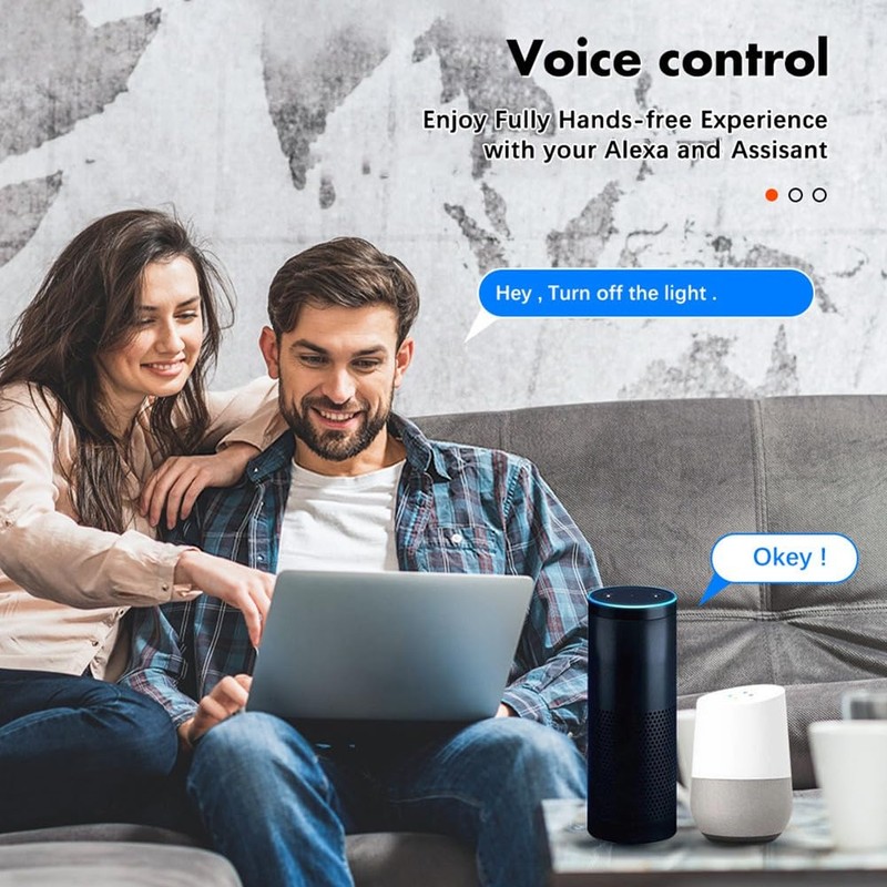 Aswalling WiFi Smart Switch 30A High Power App Remote Home