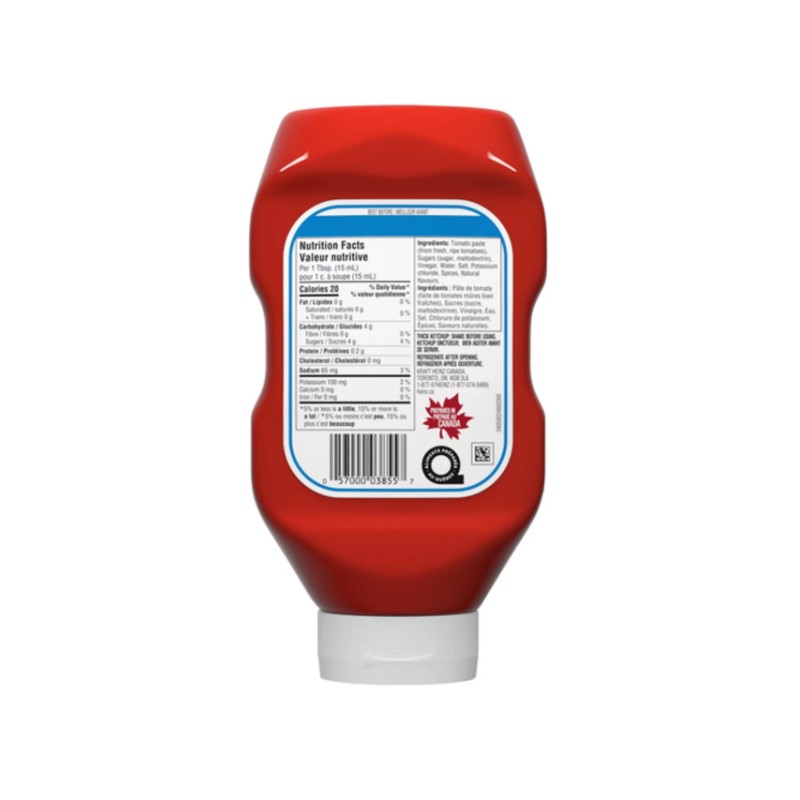 Heinz Tomato Ketchup Low Sodium 750ml (2 Pack)