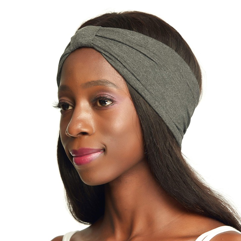 Winitas Makeup Headband for Black Women Cotton Hair Wrap Satin