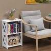 3 Tier Bookshelf, Small Bookcase for Small Spaces, Mini Thin