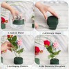 6 Pcs Round Floral Foam Blocks,3 in Green Wet Dry