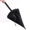 Sword Umbrella 16 Ribs Black Unique Rainproof Straight Long Stick