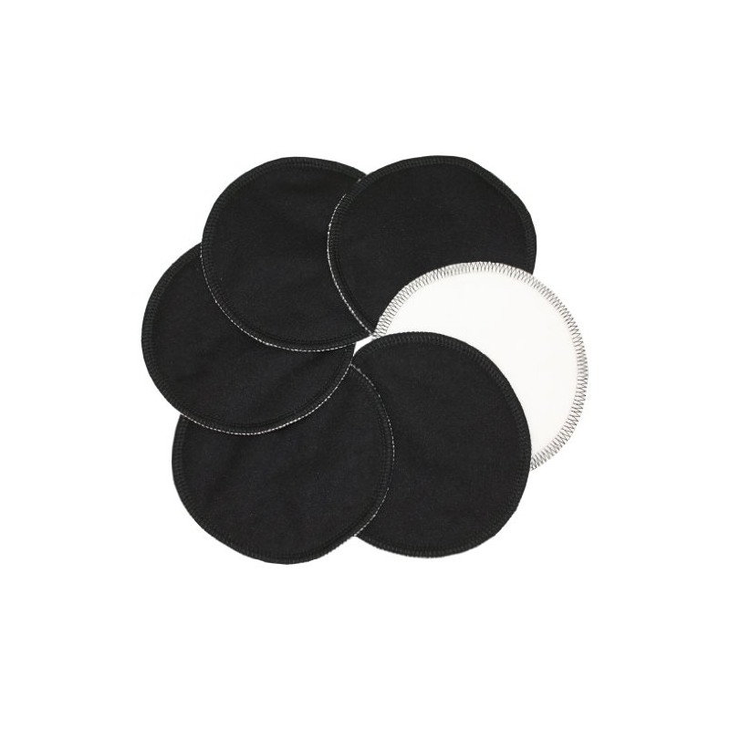 ImseVimse Baumwoll Stilleinlagen Stay Dry schwarz 6er Packung 3 Paar