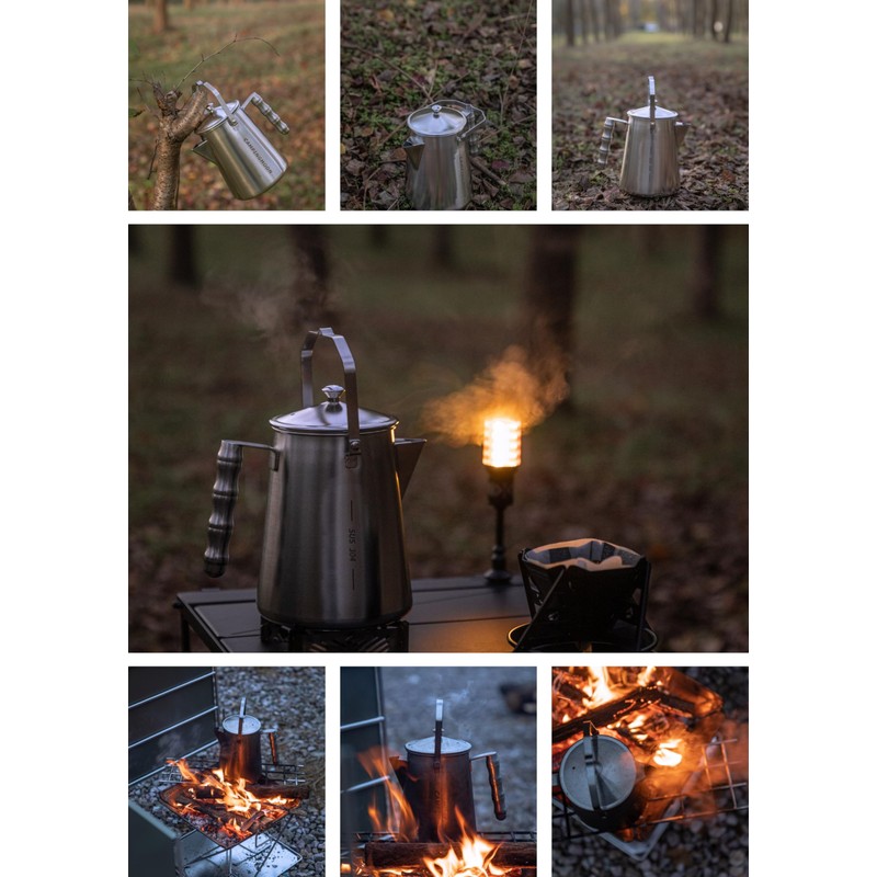 CAMPING MOON SW-6 Bonfire Kettle, Direct Fire, Fire Place Kettle,