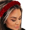 Sinalty Velvet Braided Headbands Fashion Hairband Crisscross Hair Accessories for
