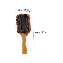 SAFIGLE Wooden Paddle Brush Hair Styling Comb Scalp Massage Comb for Women Smooth Teeth Design to Prevent Improves Hair Texture