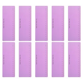 PATIKIL Guided Reading Strips, Pack of 10 Marker Strips, Highlight Coloured Overlay Bookmarks, Reading Tracking, Ruler, Teaching Aids for Teaching, Purple
